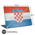 Croatia Flag Distressed Universal Laptop 16.6in (13.4 x 9.7in) Skin